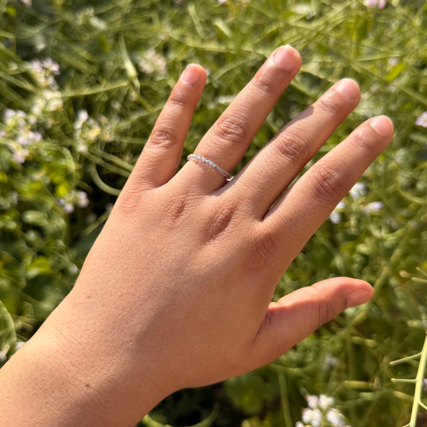 Blue Crystal Ring