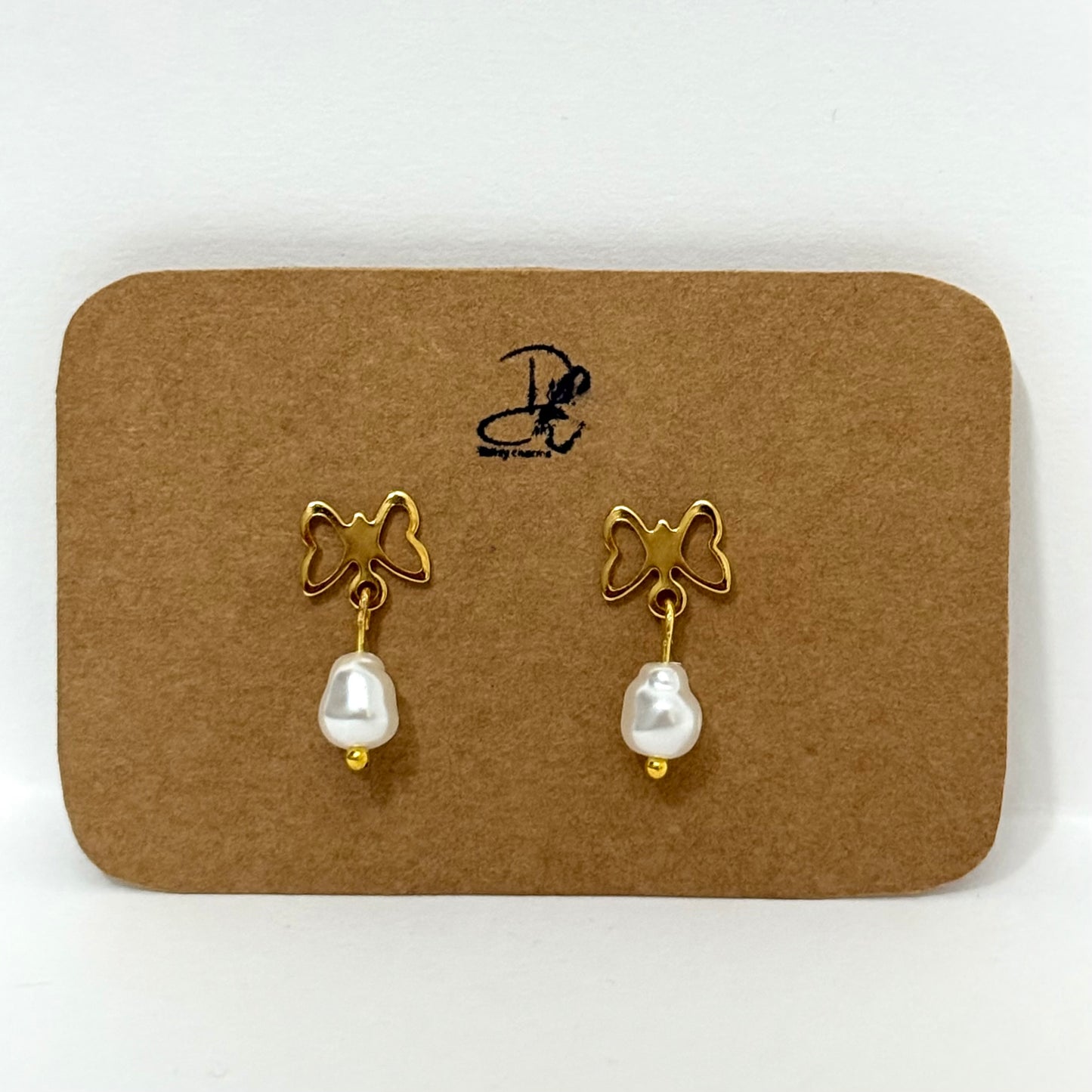 Butterfly Pearl Earrings