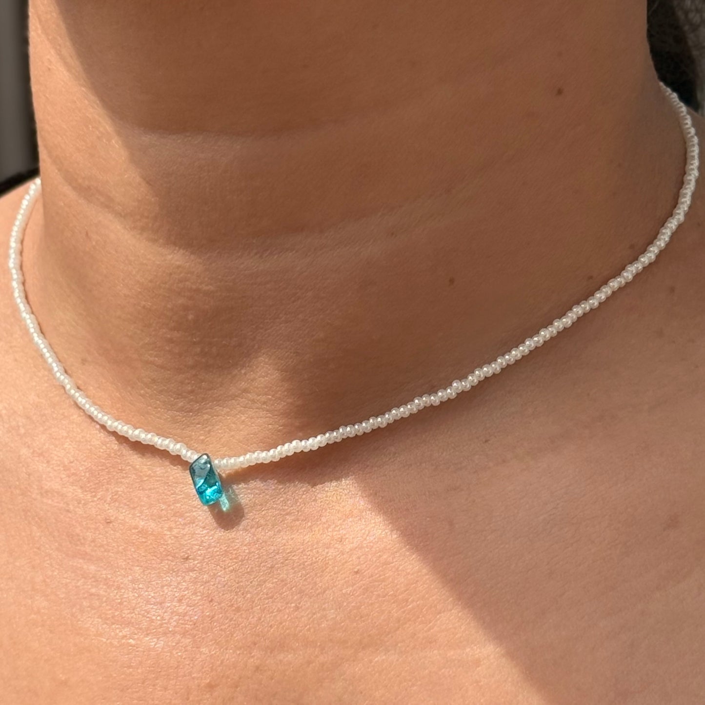 Blue Crystal Combo( Neck Choker+ Ring) 🫧